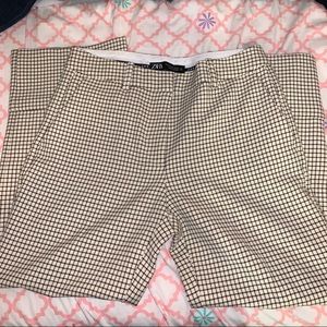 Zara beige square dress pants